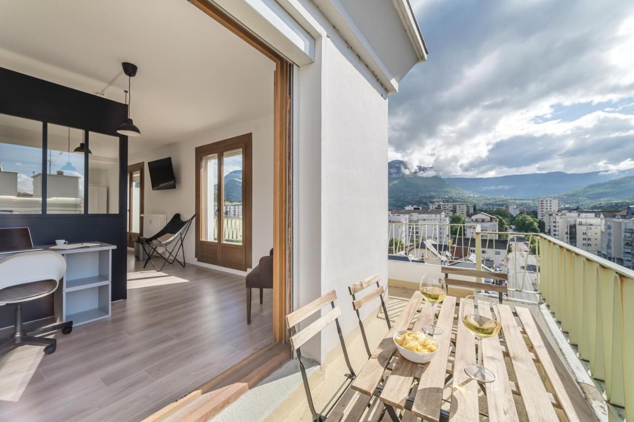 Apartmán Vue Sensationnelle - Wifi Fibre - Arrivee Autonome Chambéry Exteriér fotografie