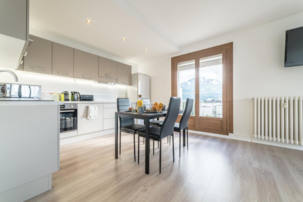 Apartmán Vue Sensationnelle - Wifi Fibre - Arrivee Autonome Chambéry Exteriér fotografie